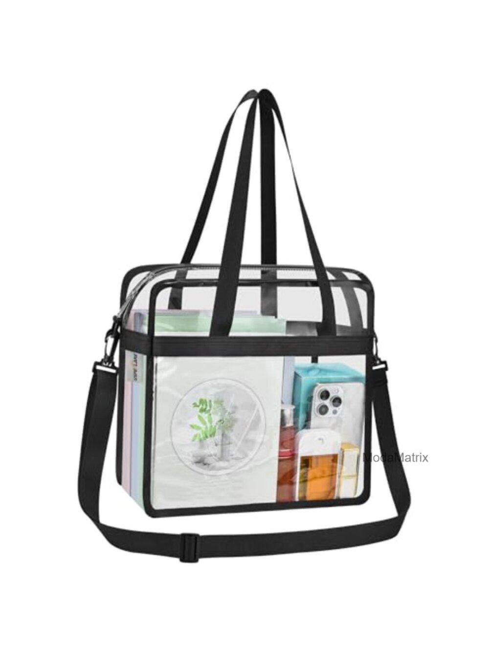 Clear Tote Bag Stadium Approved 12x6x12 Clear Crossbody PVC Waterproof